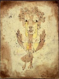 "Angelus Novus". Dibujo a tinta china, tiza y acuarela sobre papel, pintado en 1920 por Paul Klee y adquirido posteriormente por el filósofo Walter Benjamin. | Fuente: Wikipedia